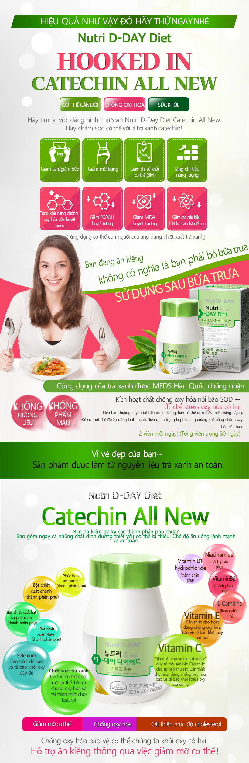 Nutri D Day Catechin All New Vi N U Ng Gi M B O