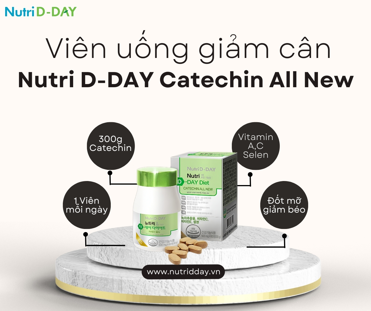 Viên uống Diet Catechin All New đốt cháy mỡ hiệu quả